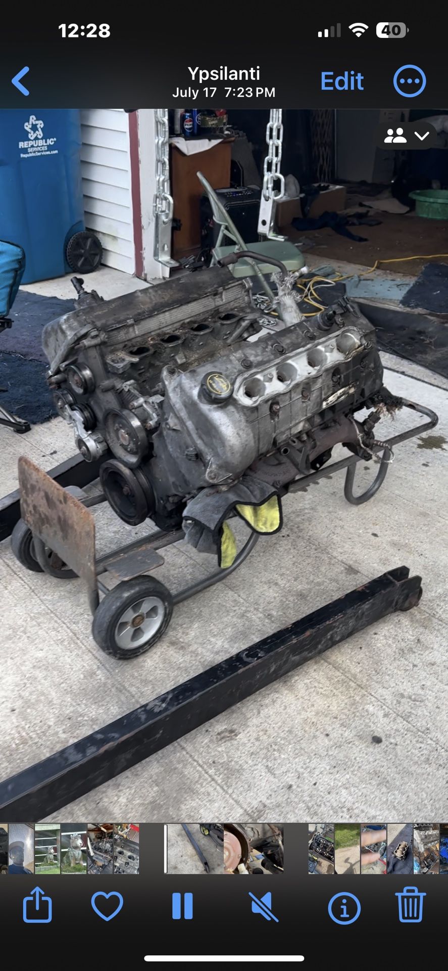 4.6 4v V8 04 mercury, marauder engine complete engine