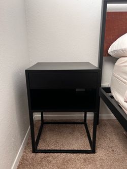 Black nightstand