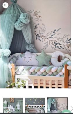 Brandy New Baby Crib Canopies With Accessories Custom Made
