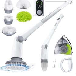 Electric Spin Scrubber【3 Angles Adjustable】 IPX7 Waterproof Cleaning Brush