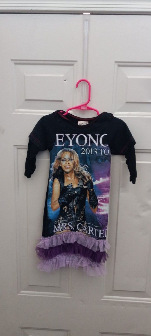 Baby Girl Beyoncé Concert T-shirt Dress Very Cute Size 6-12 Months
