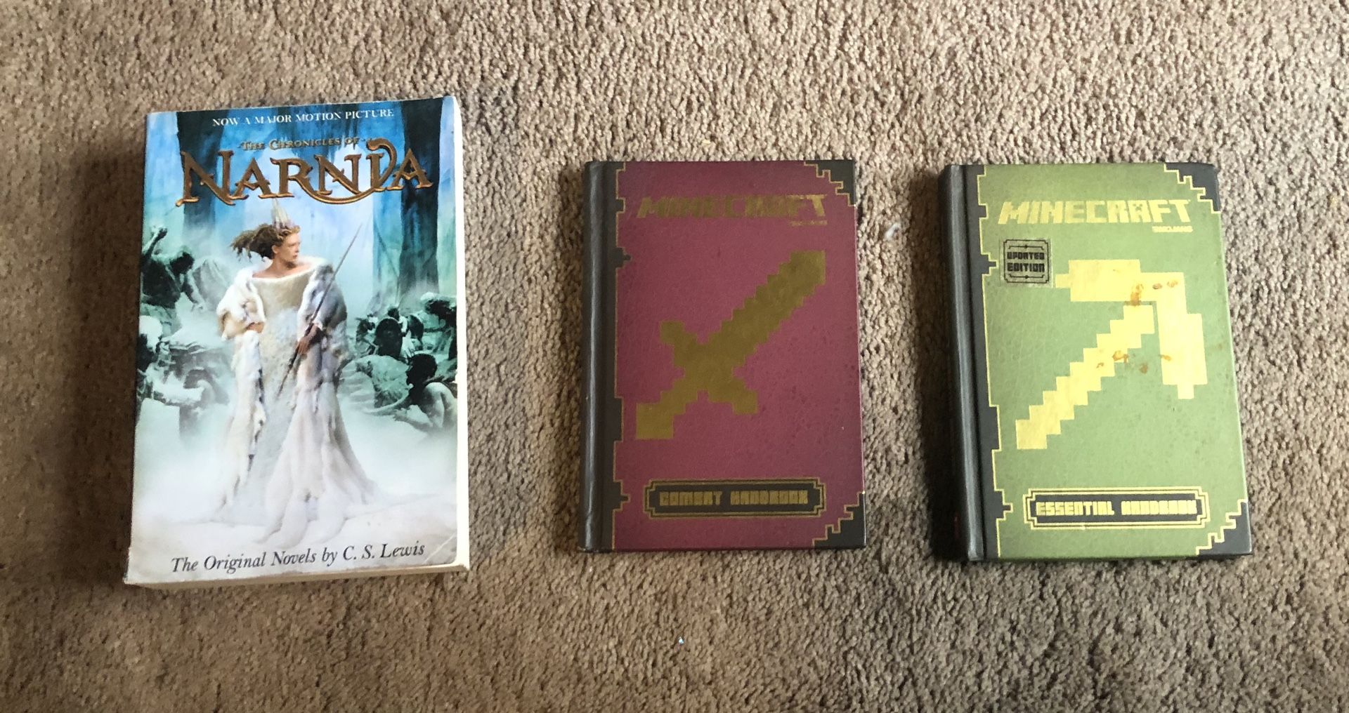 Chronicles of Narnia and Minecraft books for sale