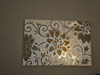Floral Mosaic Wall Art Panel