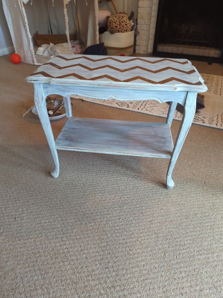Chevron End Table