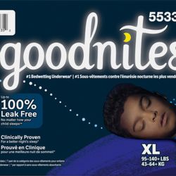 Goodnites Diapers XL 28ct 1/2 price