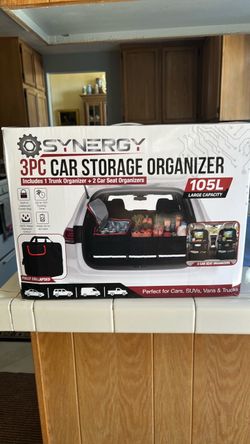 Synergy 3 pc car storage organizer