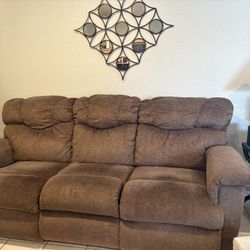 Power, reclining chair and loveseat