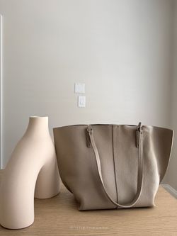 NWT Botkier Pebbled Leather Work Tote Bag w/ Matching Zip Pouch