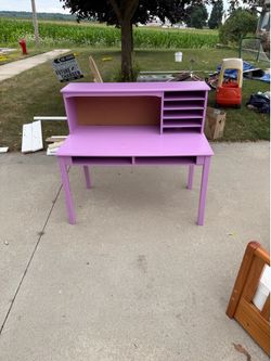 Purple desk