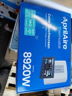 Aprilaire 8920w 7 day smart wifi Programmable thermostat with led touchscreen ( alexa and Google assistant compatible)