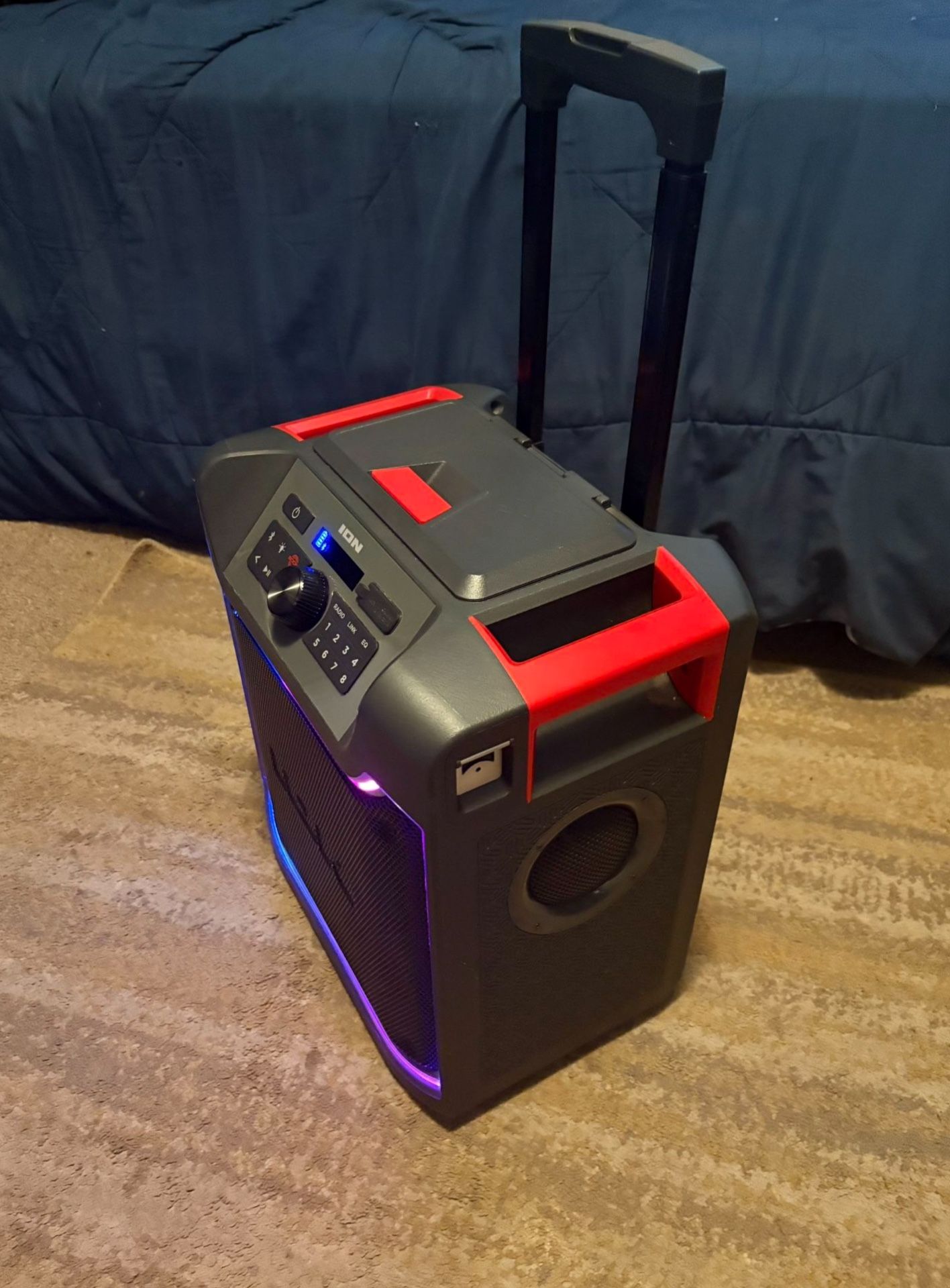 Ion Pathfinder 280 All-Weather Bluetooth Party Speaker – 120W, 280° Wide Sound, 100hr Battery, LED Lights