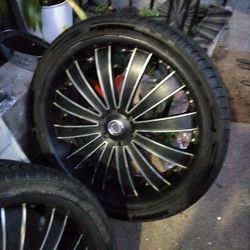 26"Versante Blk.wheels, 6.Lug.universal Came Off A 2016.Cadillac Escalade 