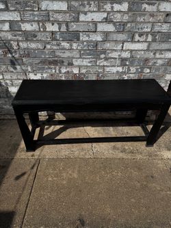 Black Wood Console Table