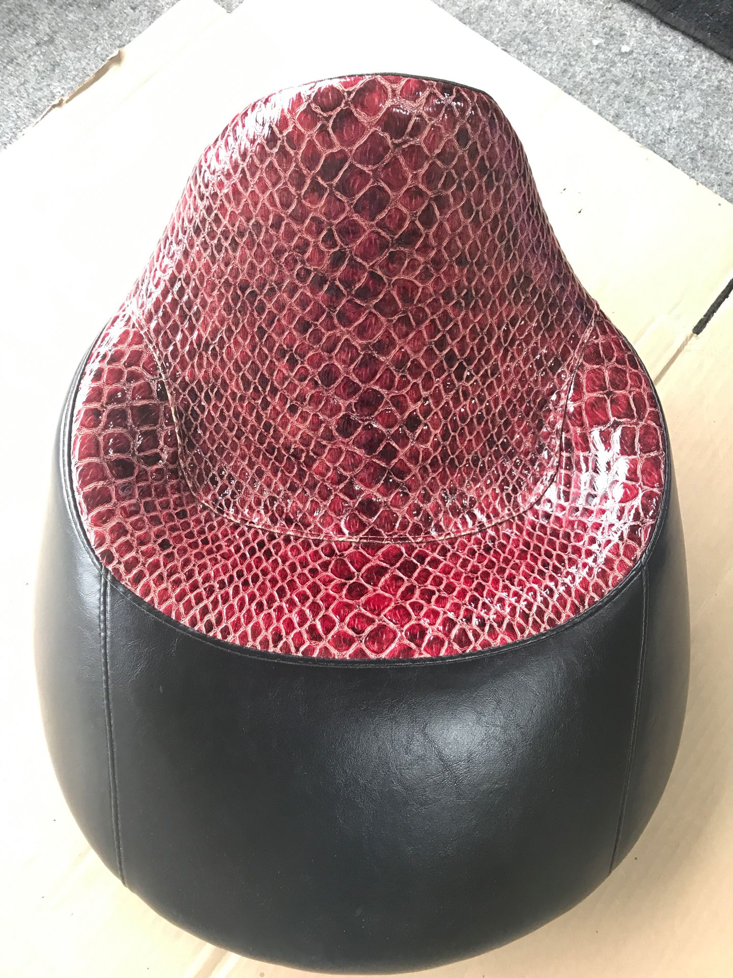 Honda custom snake skin seat