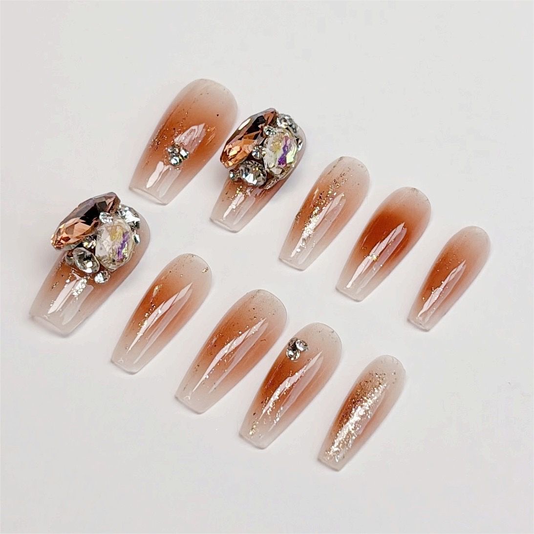 Handmade Press On Nails, L Size Only