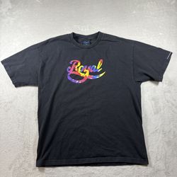 Vintage Royal Skateboard Truck Size XL T Shirt Black World Industries Rare #1714