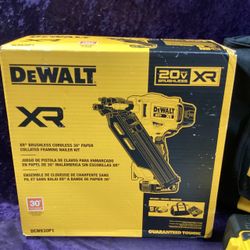 🧰🛠DEWALT 20V XR Brushless 30° Framing Nailer Kit w/5.0Ah Battery&Charger-NEW!-$460!🧰🛠
