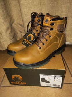 Steel toe Work Boots size 8