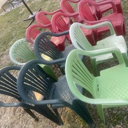 11plastic Chairs. 