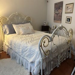 Rod Iron Brass Bed