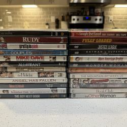 New Never Used DVD  Movies