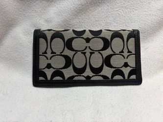 Coach Signature C Canvas Checkbook Cover