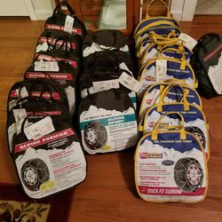 Tire chains assorted sizes