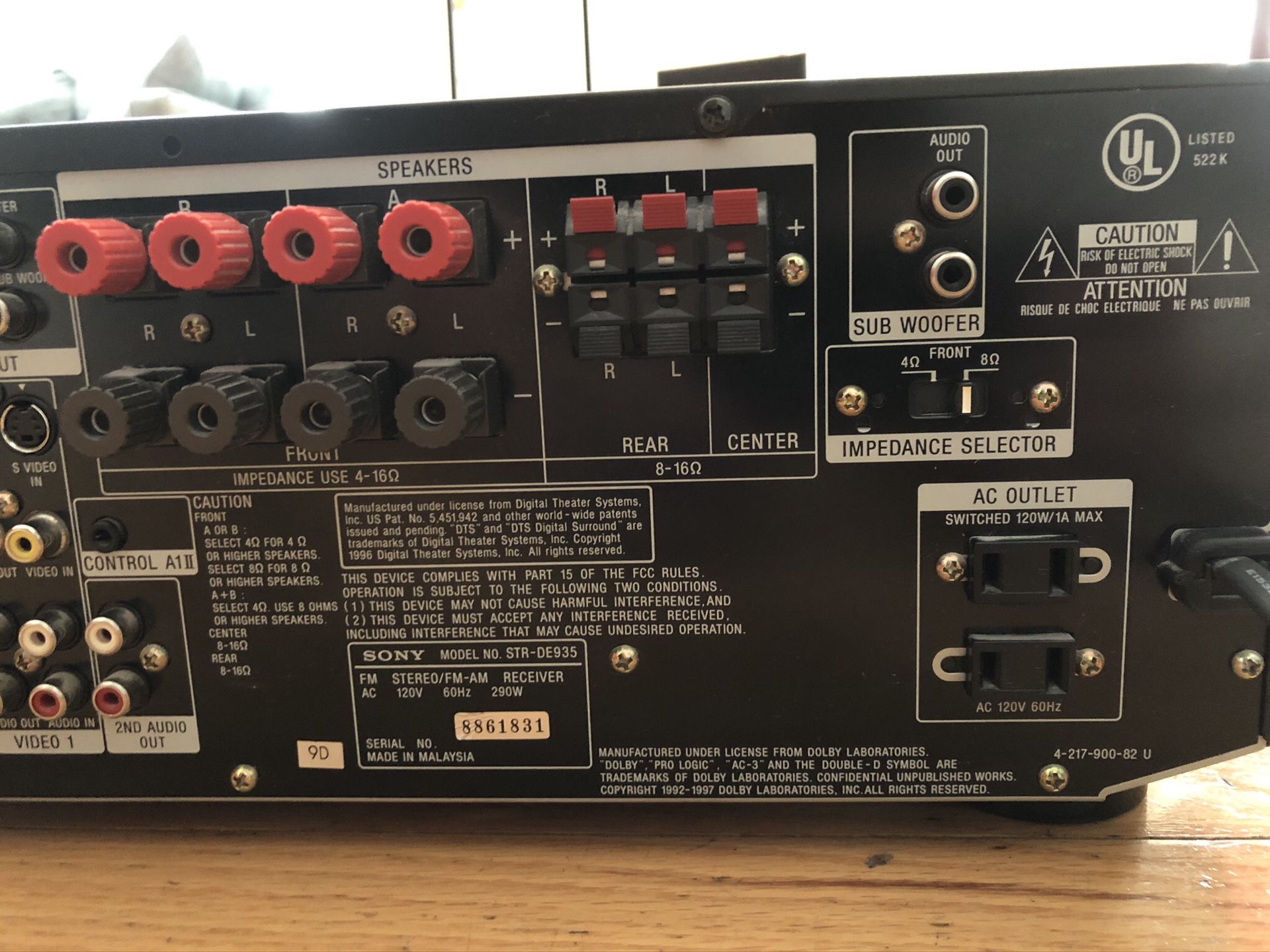 Sony Receiver STRDE935 for Sale in Atlanta, GA OfferUp