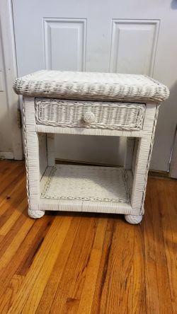 Wicker Nightstand