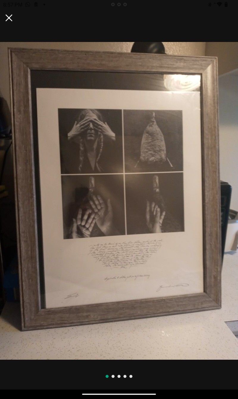 Supplication To Nature - Autographed Print By Patti Smith & Steven Sebring 