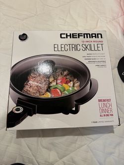 New Chefman 12-Inch Round Electric Skillet