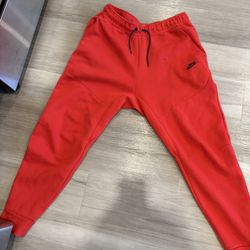 Red Nike Tech Pants 