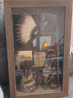 Native American shadow box