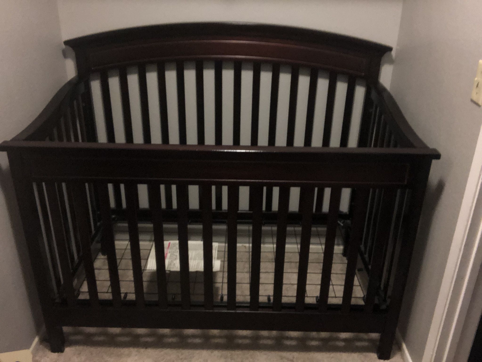 Dark Wood Ashley Furniture Convertible Crib