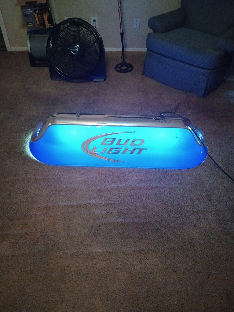 Pool Table Bud Lite Sign