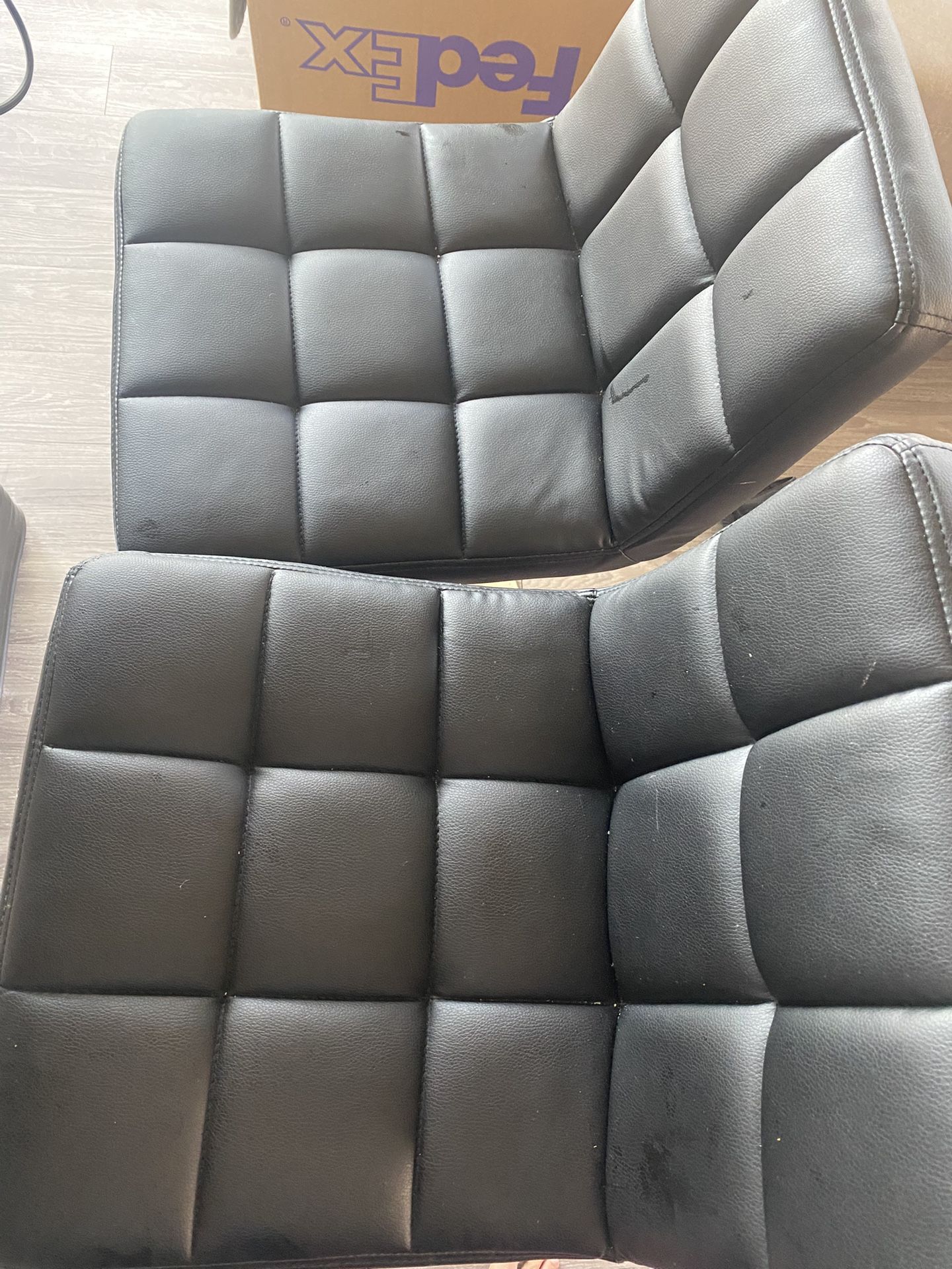 2 Black Bar Stools