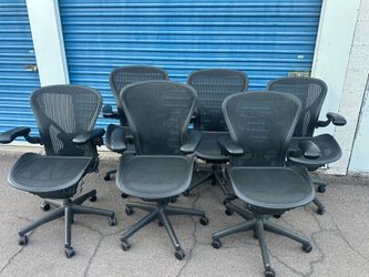 Herman miller Aeron C office chairs fully loaded w posture fit