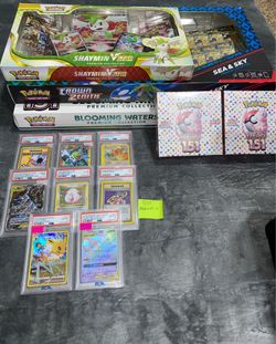 Pokemon slabs and sealed
