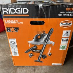 Ridgid 9 Gal 4.25 Peak Shop Vacuum Wet Dry 
