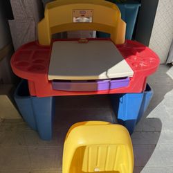 Kids Arts & Craft Table With Chair