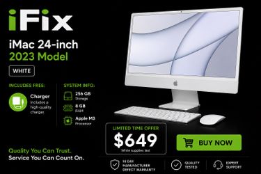 🖥️ Apple iMac 24-inch (2023) – White – Excellent Condition