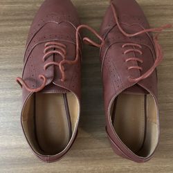 Ollio Women's Shoes Classic Lace Up Dress Low Flat Heels