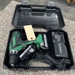 Metabo HPT Cordless Driver Drill Kit With 2 Batteries, Charger And Carry case 