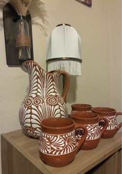 Talavera jug and mug set