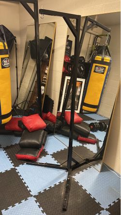 Punching bag stand