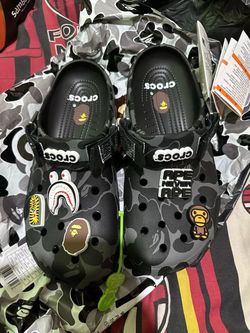 Crocs X Bape classic clog black camo