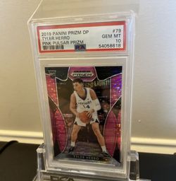 2019-20 Panini Prizm Draft Picks Tyler Herro Pink Pulsar Prizm #79 PSA 10