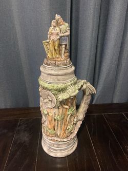 Vintage Medieval Dragon Stein