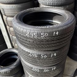 245/50r19 Bridgestone Tires In Great Shape