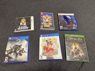 New 3DS, Switch, PS4, PS5, XBOX ONE Games